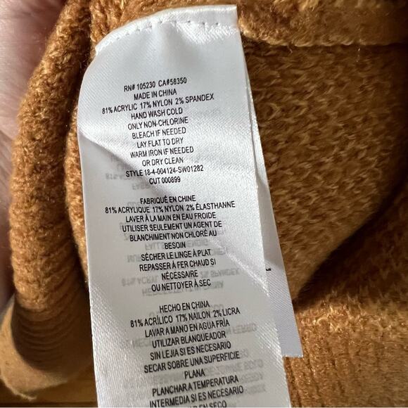 Current/Elliott The 79 V-Neck Tunic Sweater in Brown Sugar - Picture 8 of 10